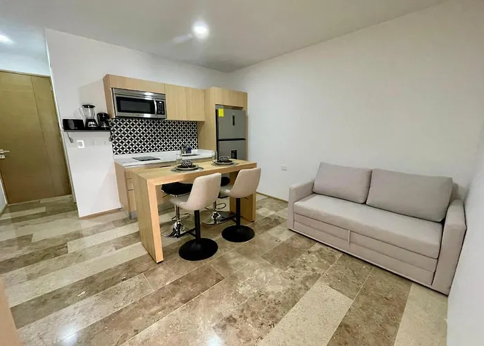 Estudio Moderno Con Alberca - Centro Playa del Carmen